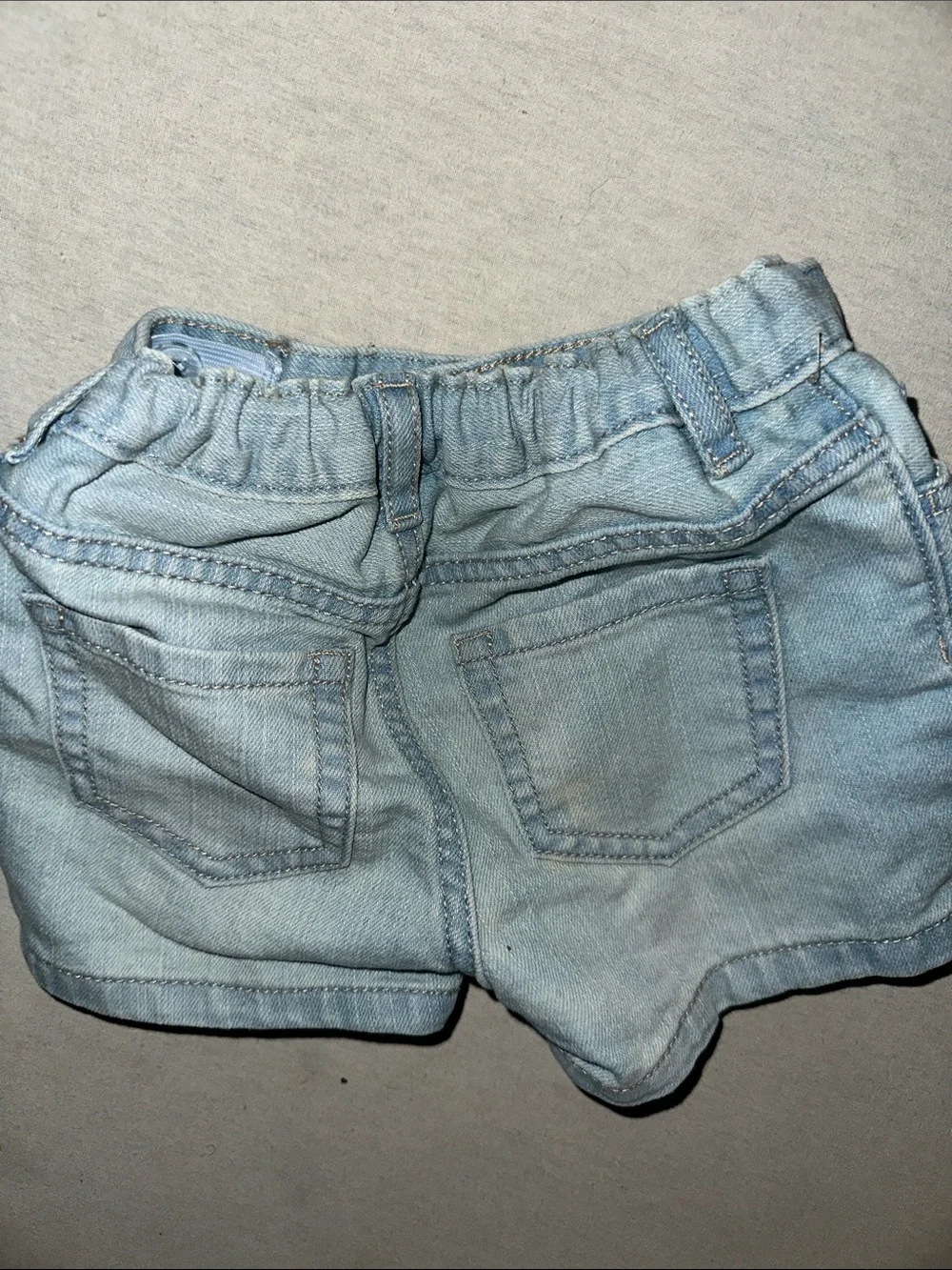 Kids Size 3T Place Light Blue Denim Shorts - Classic Summer Style